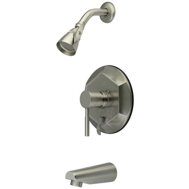 Kingston Brass Concord Modern Single Handle Brass Tub and Shower Faucet-Shower Faucets-Free Shipping-Directsinks.