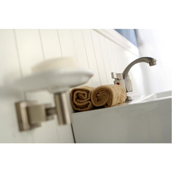 Kingston Brass NuvoFusion KB4648NDL Euro high Rise Spout Lavatory Faucet with ABS/Brass Pop-up-Bathroom Faucets-Free Shipping-Directsinks.