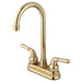 Kingston Brass Magellan Two Handle 4" Centerset High-Arch Bar Faucet-Bar Faucets-Free Shipping-Directsinks.