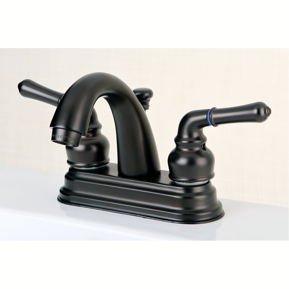 Kingston Brass Naples Deck Mount 4-Inch Centerset Bathroom Faucet