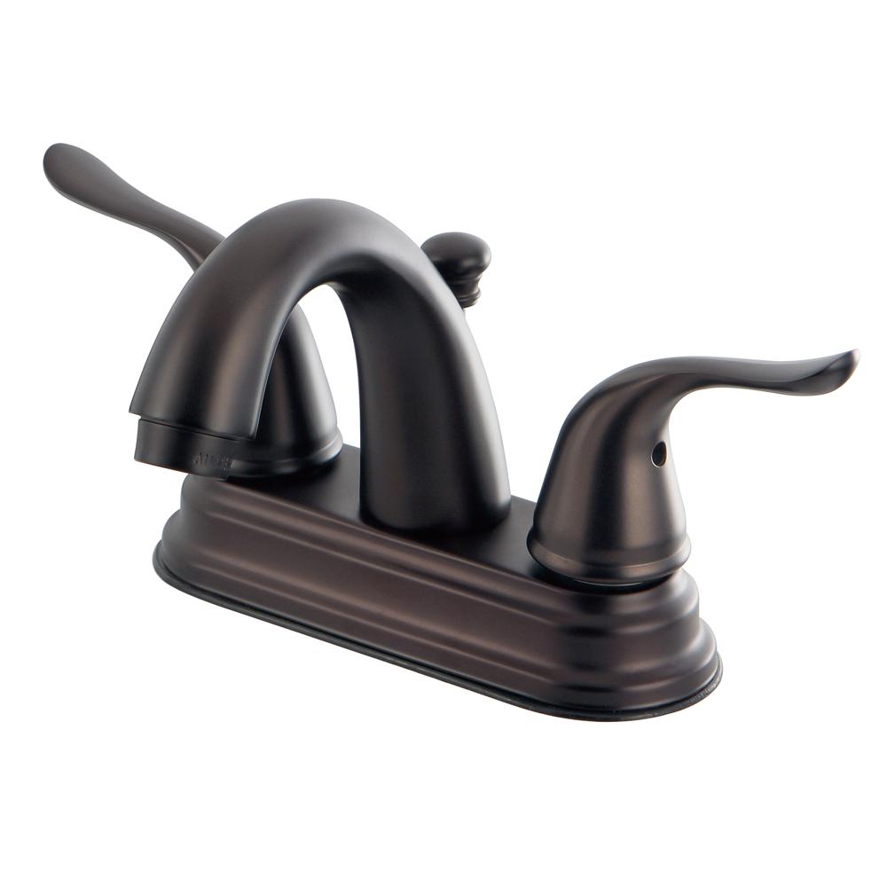 Kingston Brass Yosemite Two Handle 4-inch Centerset Lavatory Faucet-Bathroom Faucets-Free Shipping-Directsinks.