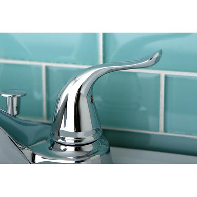 Kingston Brass Yosemite Contemporary 4-inch Centerset Two Handle Lavatory Faucet-Bathroom Faucets-Free Shipping-Directsinks.