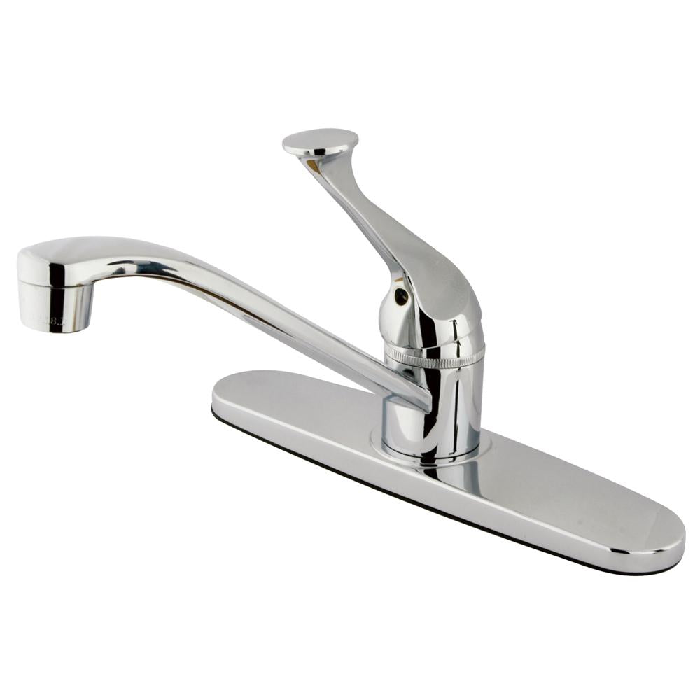 Kingston Brass Chatham Single Handle Kitchen Faucet in Polished Chrome-Kitchen Faucets-Free Shipping-Directsinks.