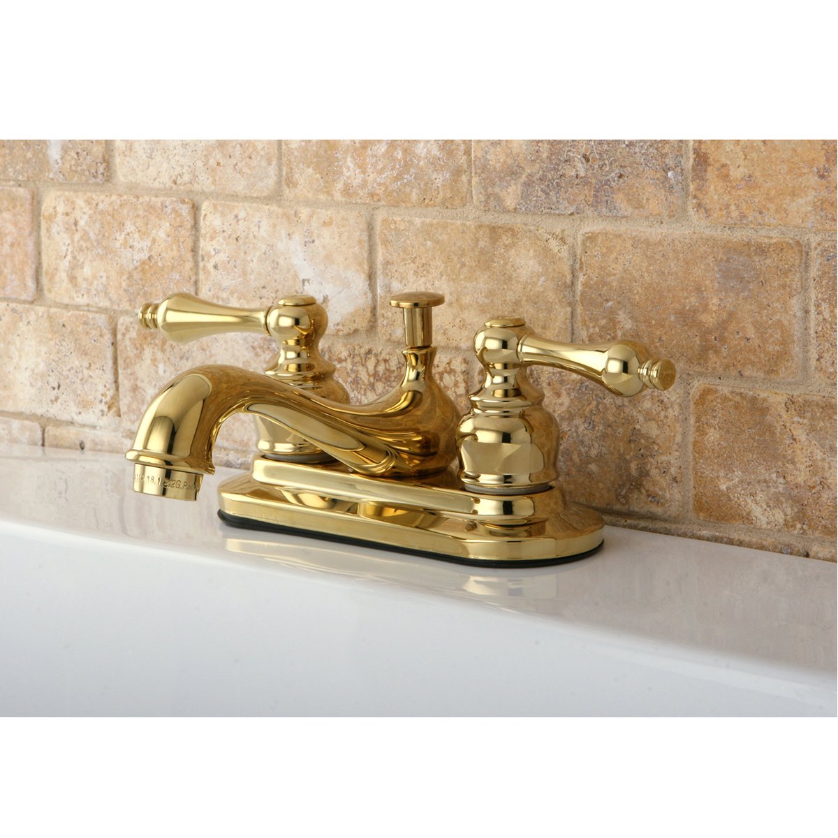 Kingston Brass Restoration 4-Inch Centerset 2-Handle Bathroom Faucet