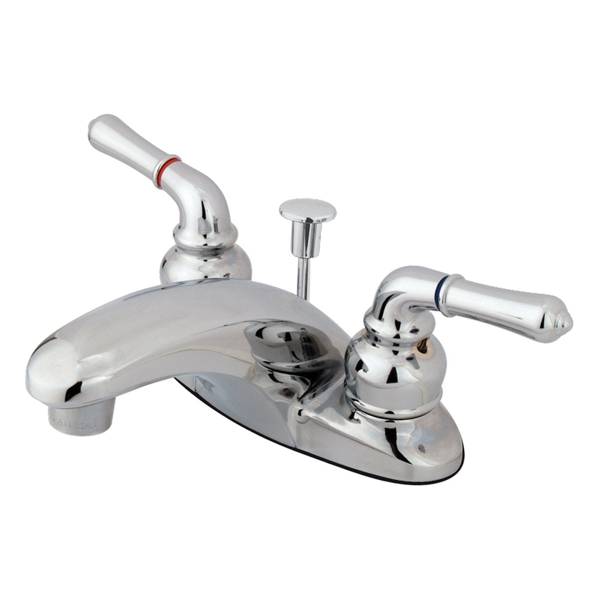 Kingston Brass Magellan Two Handle 4" Centerset Lavatory Faucet in Polished Chrome-Bathroom Faucets-Free Shipping-Directsinks.