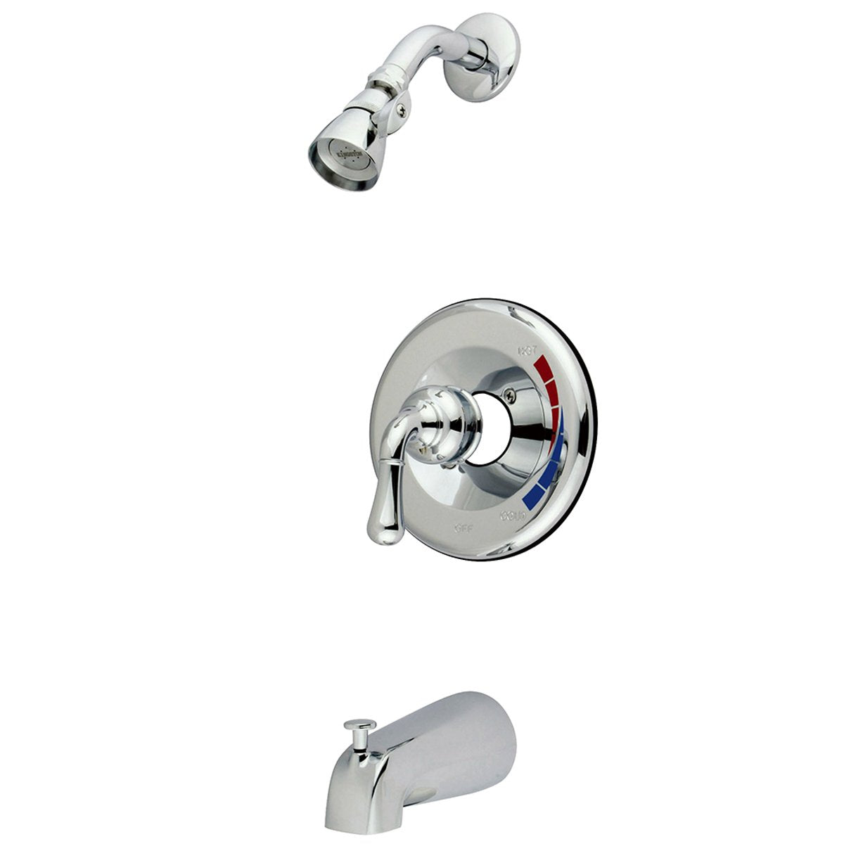Kingston Brass Magellan Trim Only for Single Handle Tub and Shower Faucet in Polished Chrome-Shower Faucets-Free Shipping-Directsinks.