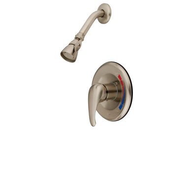 Kingston Brass Chatham Single Handle Shower Faucet in Satin Nickel-Shower Faucets-Free Shipping-Directsinks.