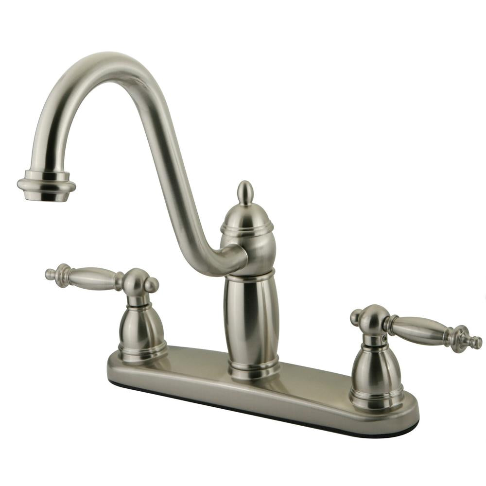 Kingston Brass Templeton Double Handle 8" Kitchen Faucet without Sprayer-Kitchen Faucets-Free Shipping-Directsinks.