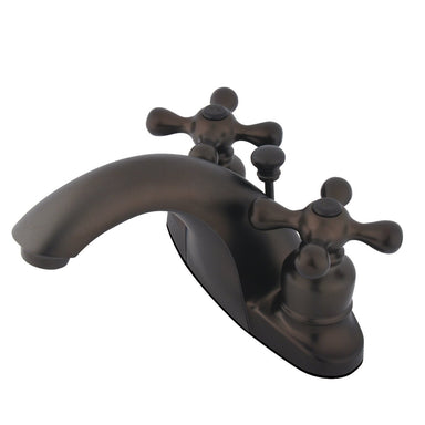 Kingston Brass English Country Two Handle 4" Centerset Lavatory Faucet with Retail Pop-up in Oil Rubbed Bronze-Bathroom Faucets-Free Shipping-Directsinks.