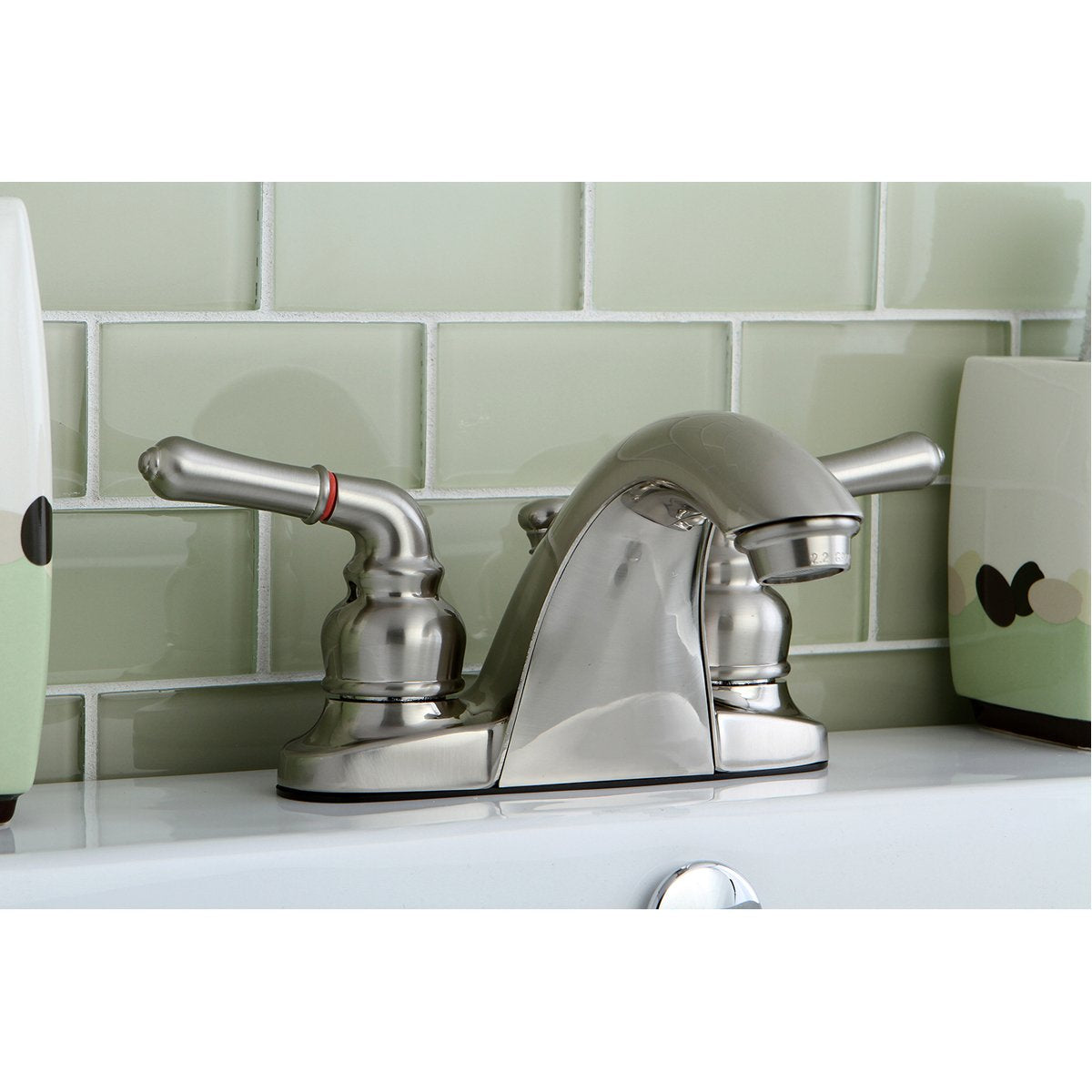 Kingston Brass Deck Mount 4-Inch Centerset Bathroom Faucet