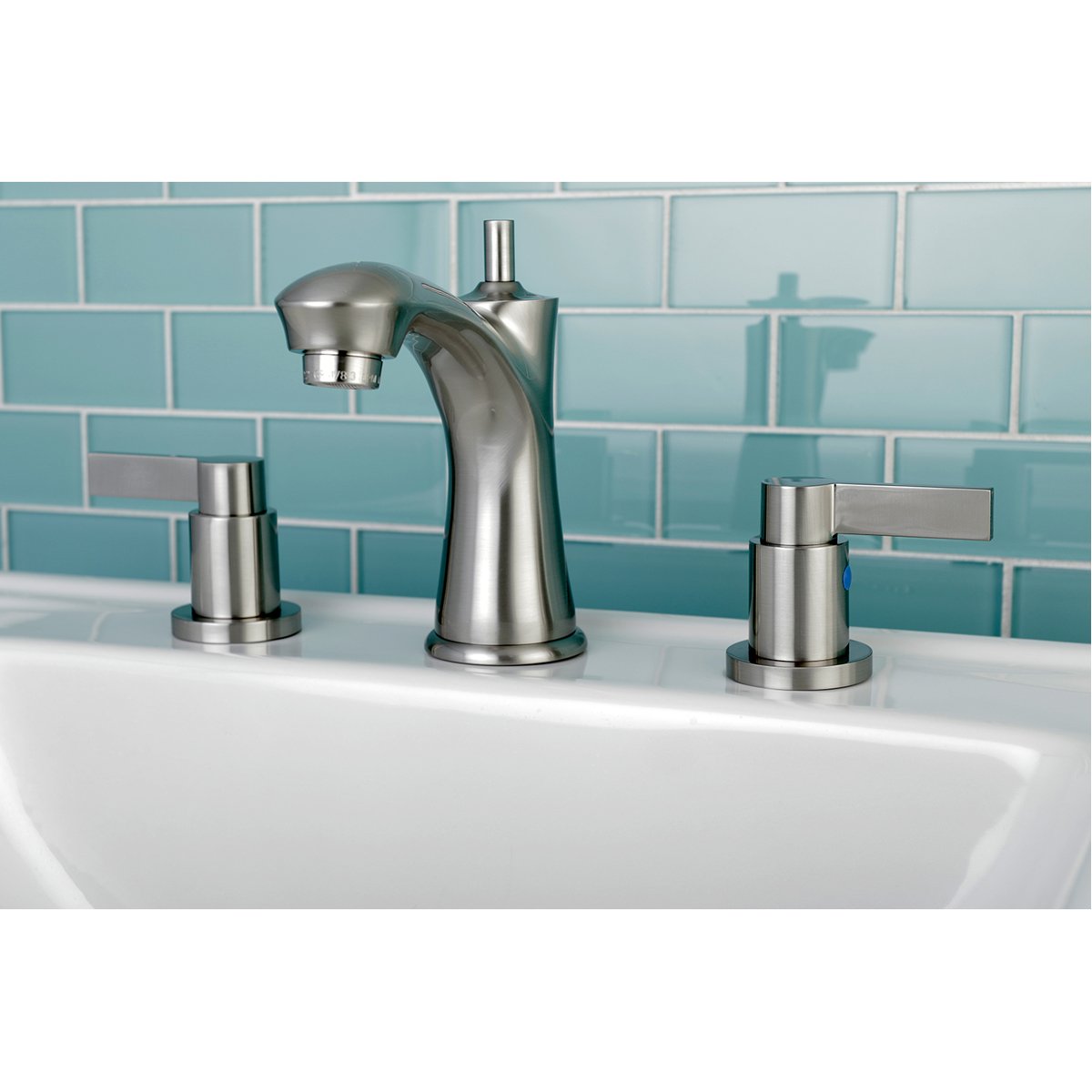 Kingston Brass NuvoFusion 8-Inch Widespread Bathroom Faucet