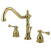 Kingston Brass Two Handle 8" to 14" Widespread Lavatory Faucet with Brass Pop-up-Bathroom Faucets-Free Shipping-Directsinks.