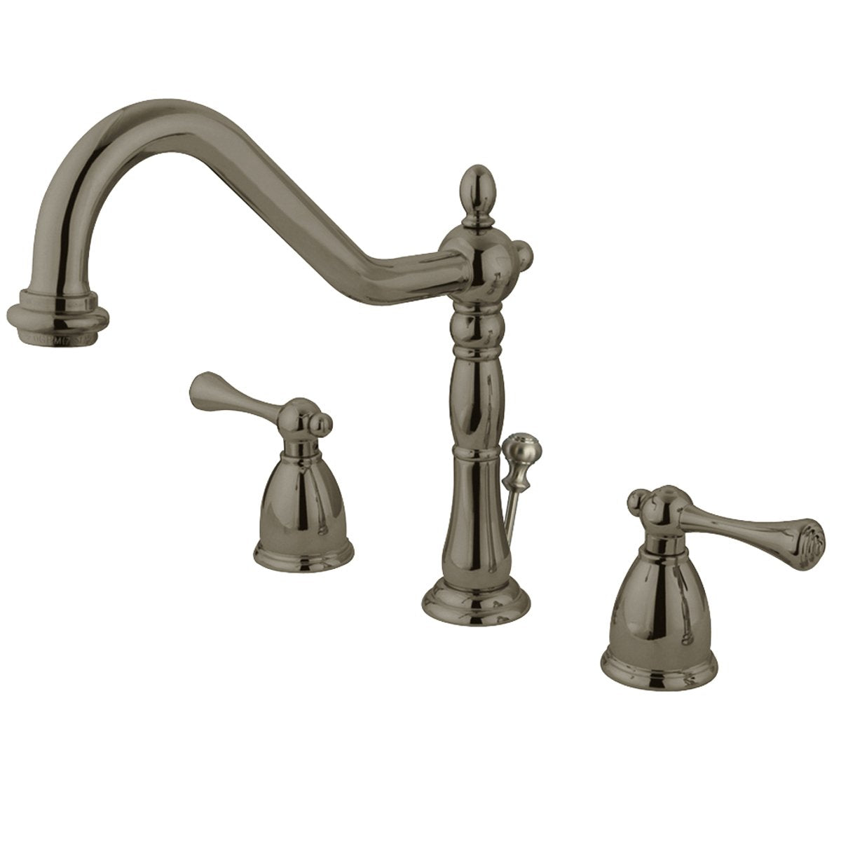 Kingston Brass Two Handle 8" to 14" Widespread Lavatory Faucet with Brass Pop-up-Bathroom Faucets-Free Shipping-Directsinks.