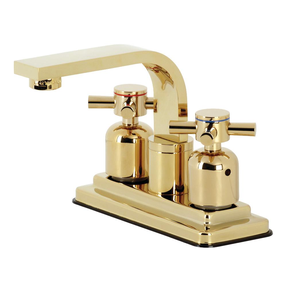 Kingston Brass KB8462DX Concord 4-Inch Centerset Bathroom Faucet, Polished Brass