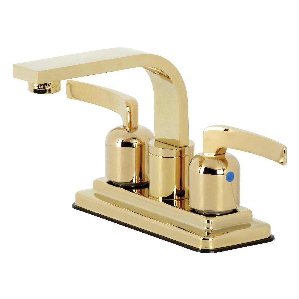 Kingston Brass KB8462EFL Centurion 4-Inch Centerset Bathroom Faucet, Polished Brass