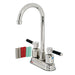 Kingston Brass KB8496DKL Kaiser Bar Faucet, Polished Nickel-DirectSinks