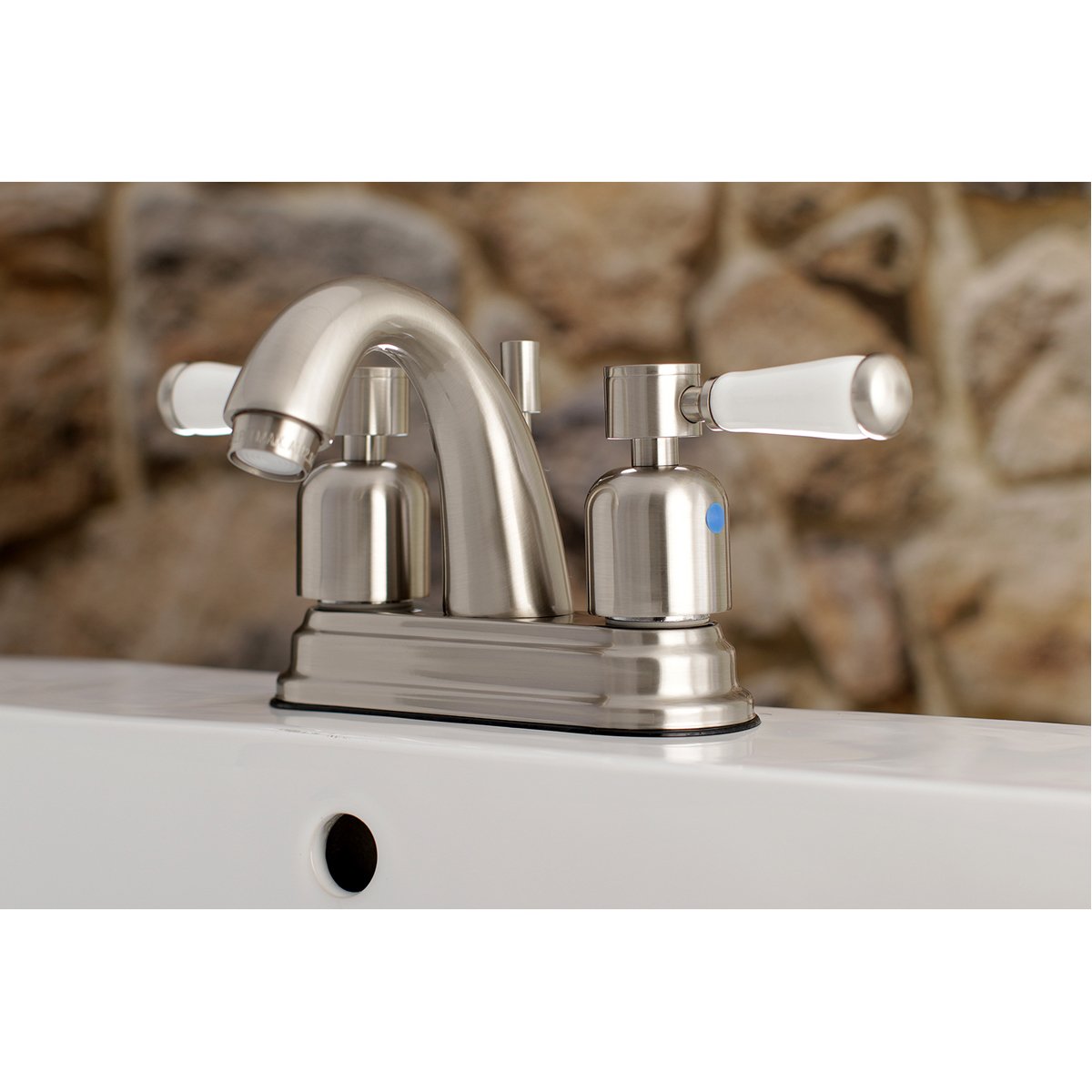 Kingston Brass Paris 4-Inch Centerset Two-Handle Bathroom Faucet