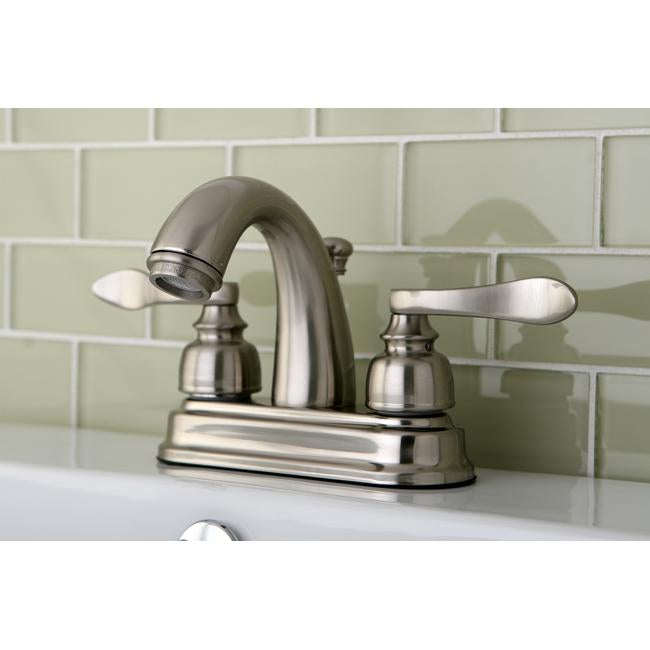 Kingston Brass NuWave French 4" Centerset Lavatory Faucet with ABS/Brass Pop-up-Bathroom Faucets-Free Shipping-Directsinks.