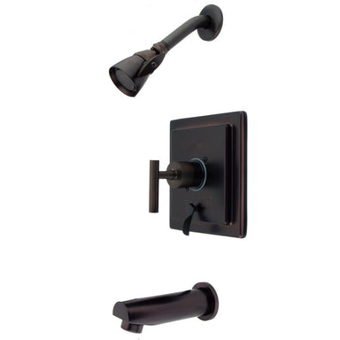 Kingston Brass Manhattan Single Handle Tub and Shower Faucet in Oil Rubbed Bronze-Shower Faucets-Free Shipping-Directsinks.