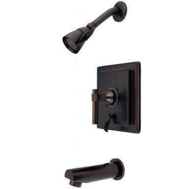 Kingston Brass Milano Single Handle Tub and Shower Faucet in Oil Rubbed Bronze-Shower Faucets-Free Shipping-Directsinks.