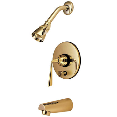 Kingston Brass Silver Sage Contemporary Tub and Shower Faucet with Single Handle-Shower Faucets-Free Shipping-Directsinks.