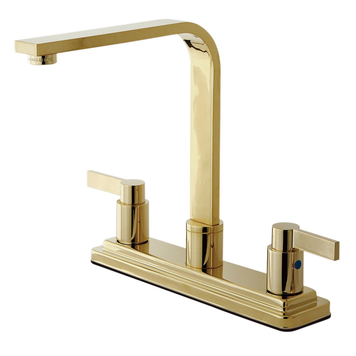 Kingston Brass Nuvofusion Euro high Rise Spout Kitchen Faucet-Kitchen Faucets-Free Shipping-Directsinks.