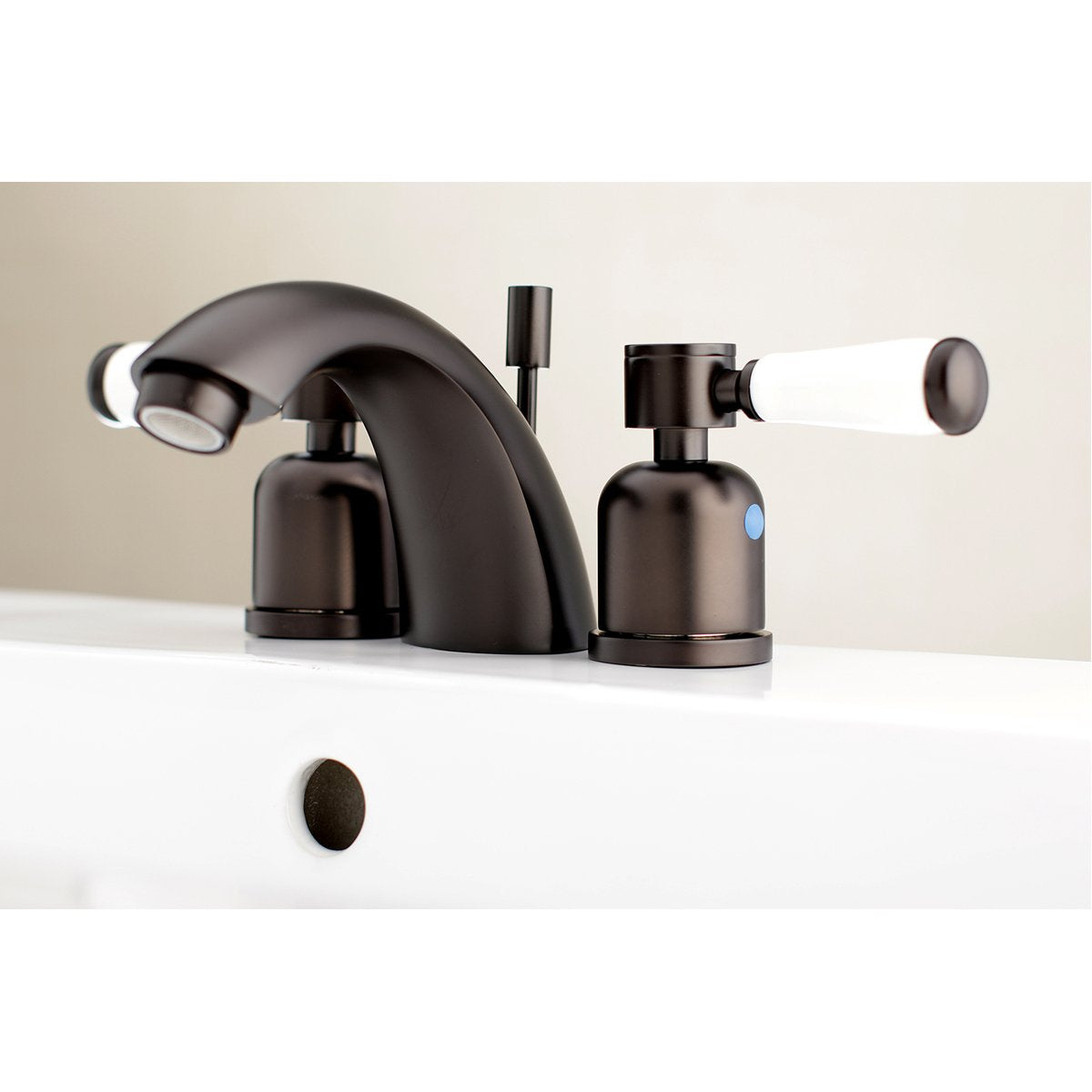 Kingston Brass Paris Deck Mount Mini-Widespread Bathroom Faucet