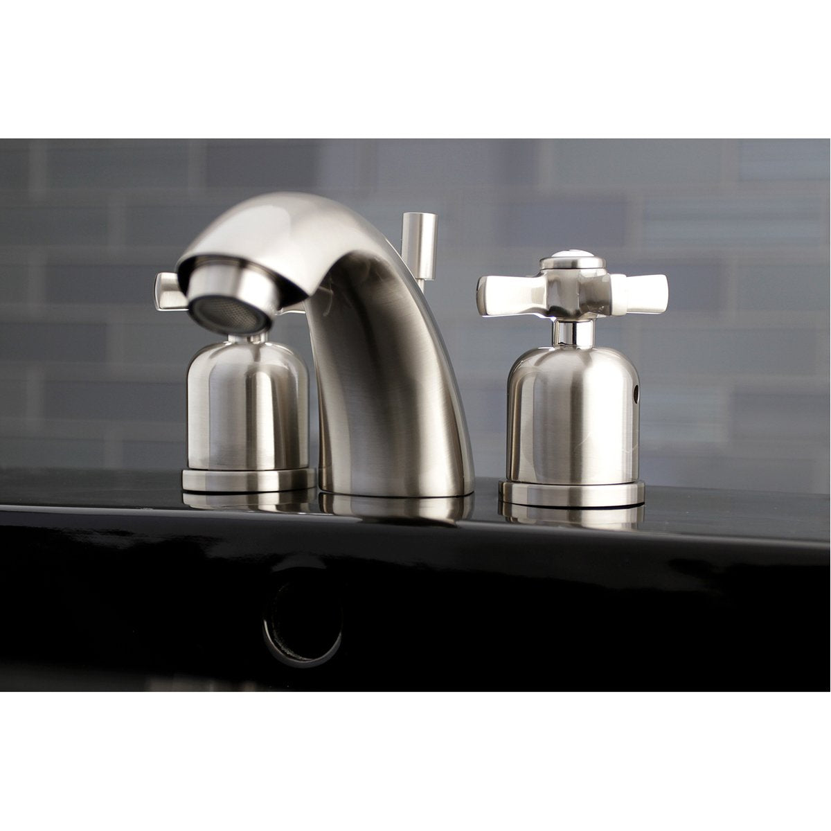 Kingston Brass Millennium Deck Mount Mini-Widespread Bathroom Faucet