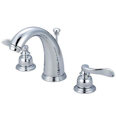Kingston Brass Nuwave French Two Handle 8" to 16" Widespread Lavatory Faucet with Brass Pop-up-Bathroom Faucets-Free Shipping-Directsinks.