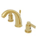 Kingston Brass NuvoFusion 8" to 16" Widespread Double Handle Lavatory Faucet with Brass Pop-up-Bathroom Faucets-Free Shipping-Directsinks.