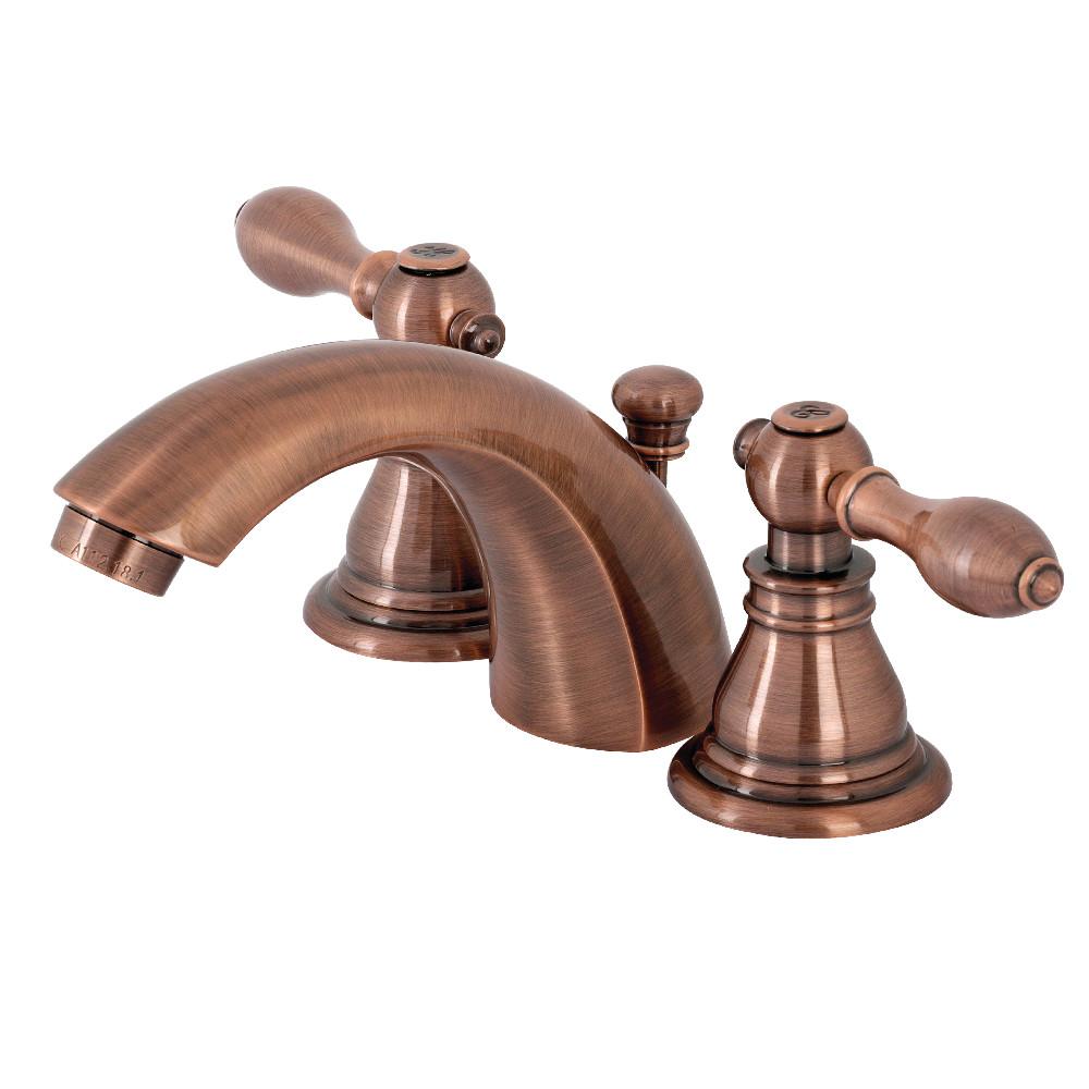 Kingston Brass KB95XACL-P American Classic Mini-Widespread Bathroom Faucet with Plastic Pop-Up