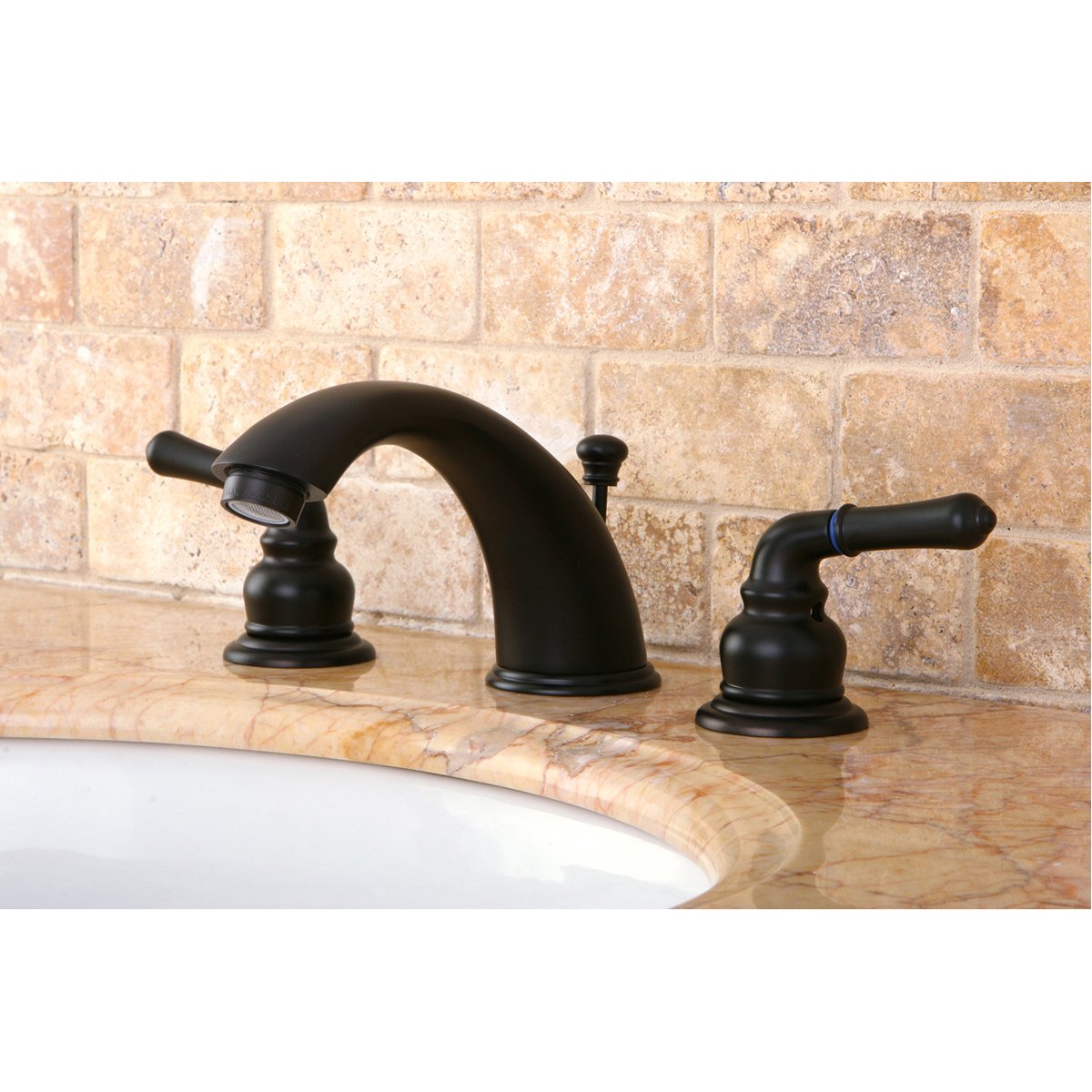 Kingston Brass Magellan 3-Hole Widespread Bathroom Faucet