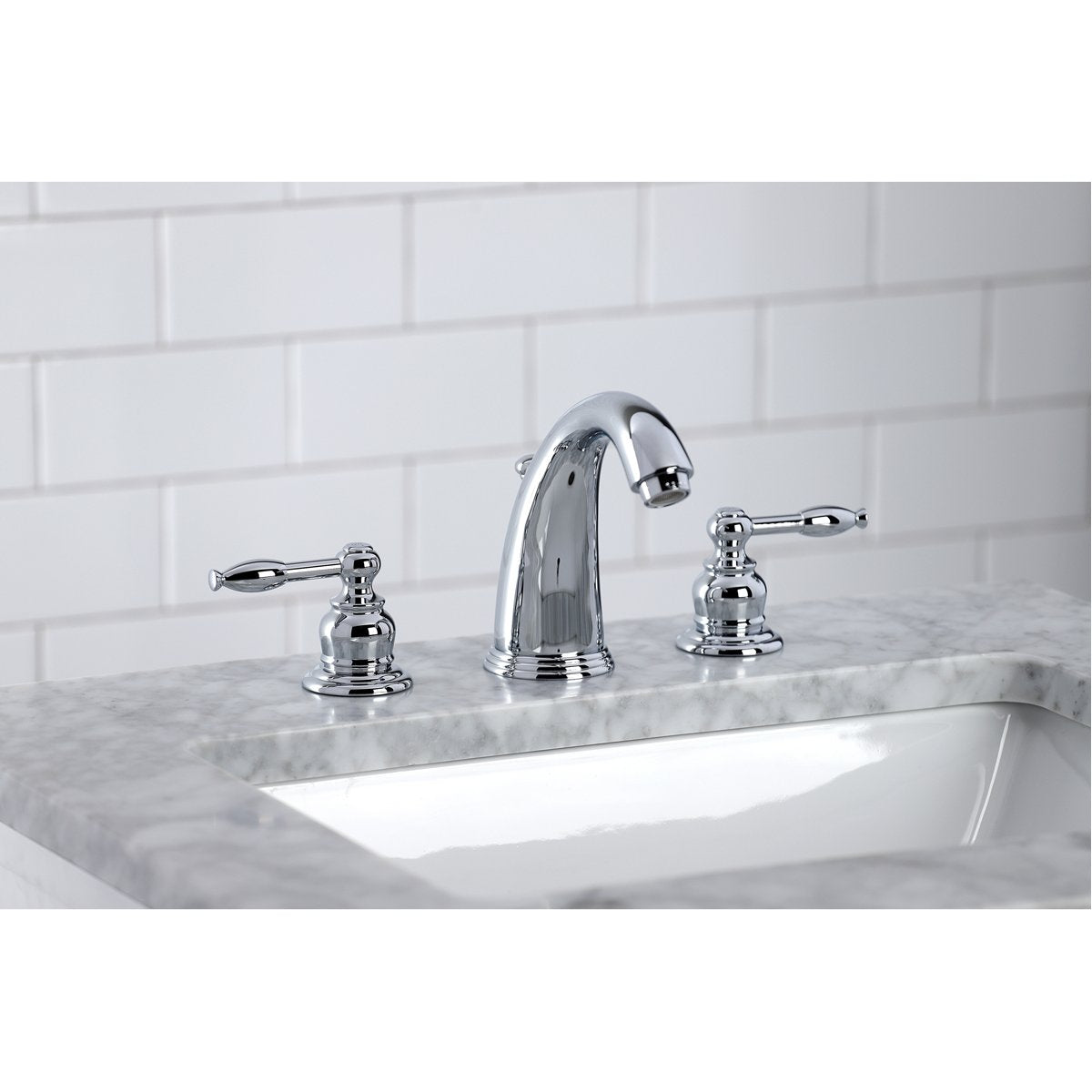 Kingston Brass Knight 8 to 16-Inch Widespread Bathroom Faucet