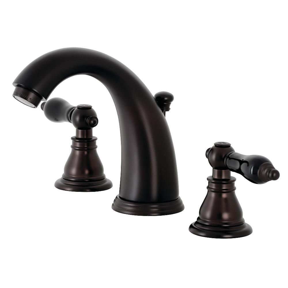 Kingston Brass KB98XAKL-P Duchess Widespread Bathroom Faucet with Plastic Pop-Up