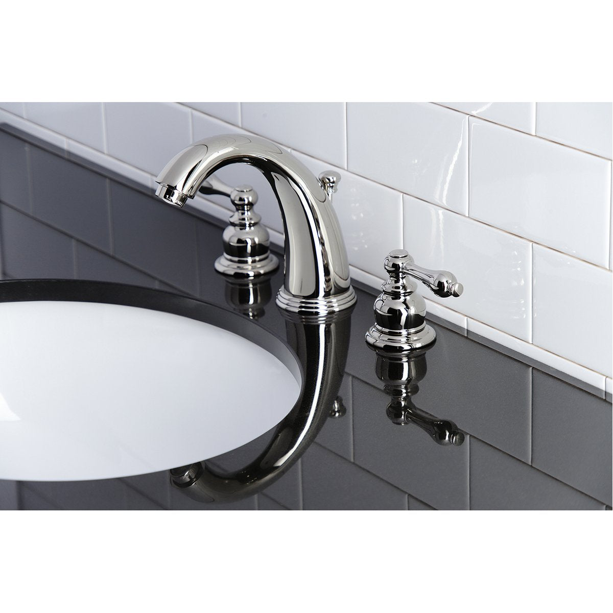 Kingston Brass Victorian 2-Handle 8-Inch Widespread Bathroom Faucet