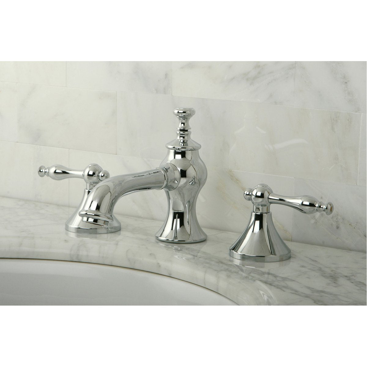 Kingston Brass Naples 8-Inch Widespread Bathroom Faucet