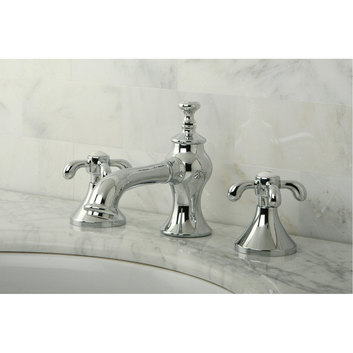 Kingston Brass French Country 8-Inch Widespread 3-Hole Bathroom Faucet