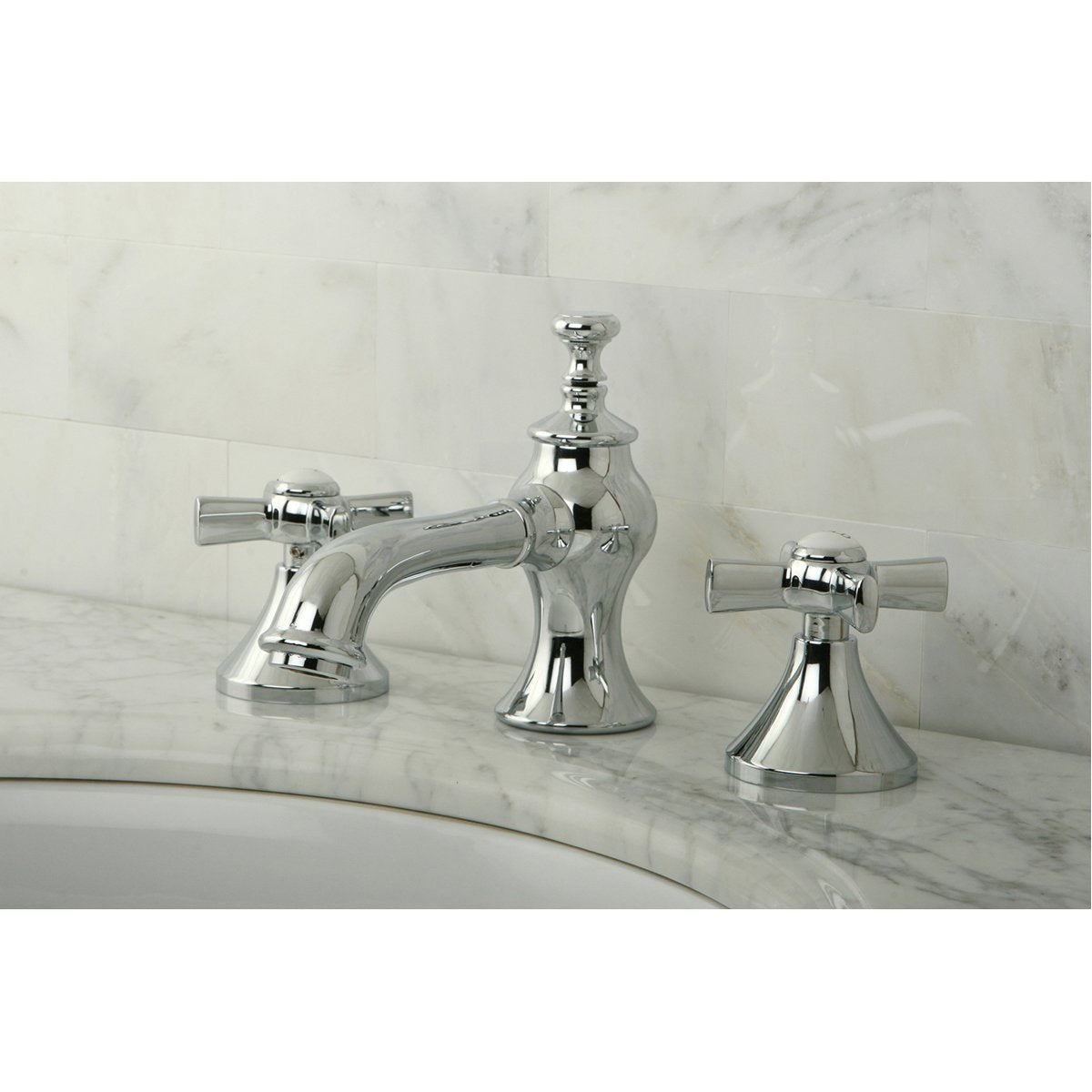 Kingston Brass Millennium 3-Hole 8" Widespread Bathroom Faucet