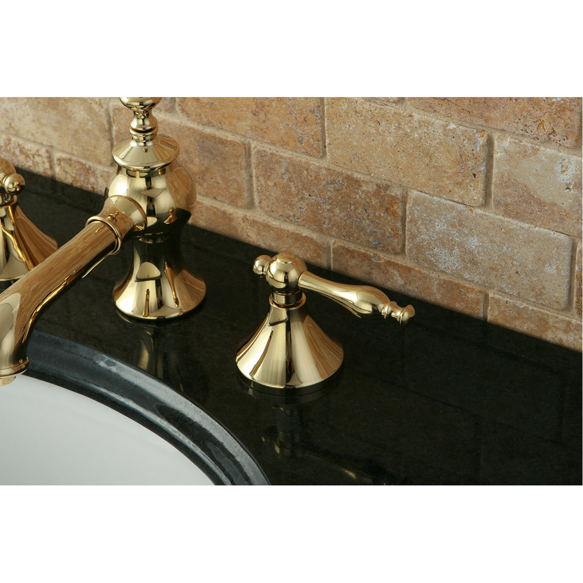 Kingston Brass Naples 8-Inch Widespread Bathroom Faucet