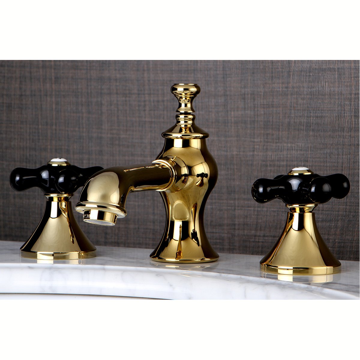 Kingston Brass Duchess Deck Mount 8-Inch Widespread Bathroom Faucet