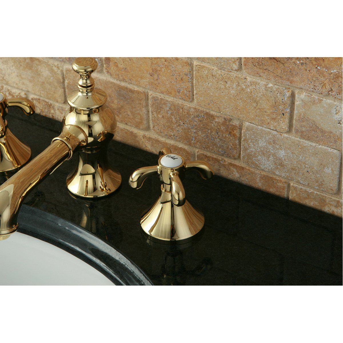 Kingston Brass French Country 8-Inch Widespread 3-Hole Bathroom Faucet