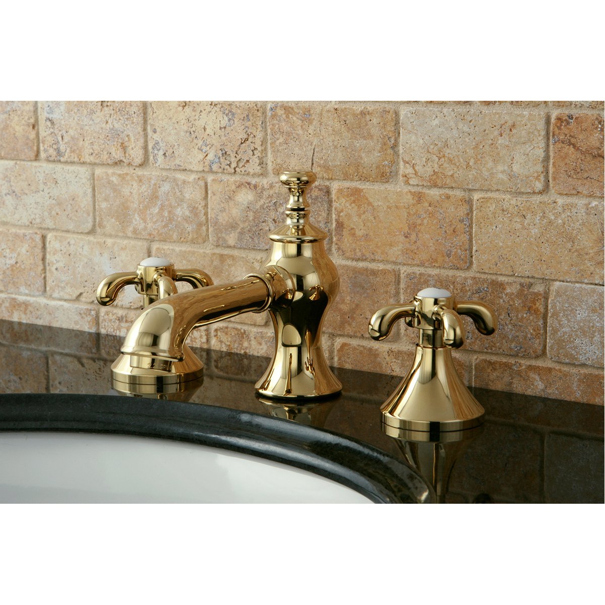 Kingston Brass French Country 8-Inch Widespread 3-Hole Bathroom Faucet