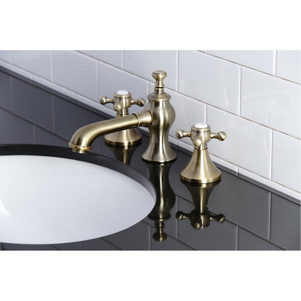 Kingston Brass English Country 8" Widespread Bathroom Faucet