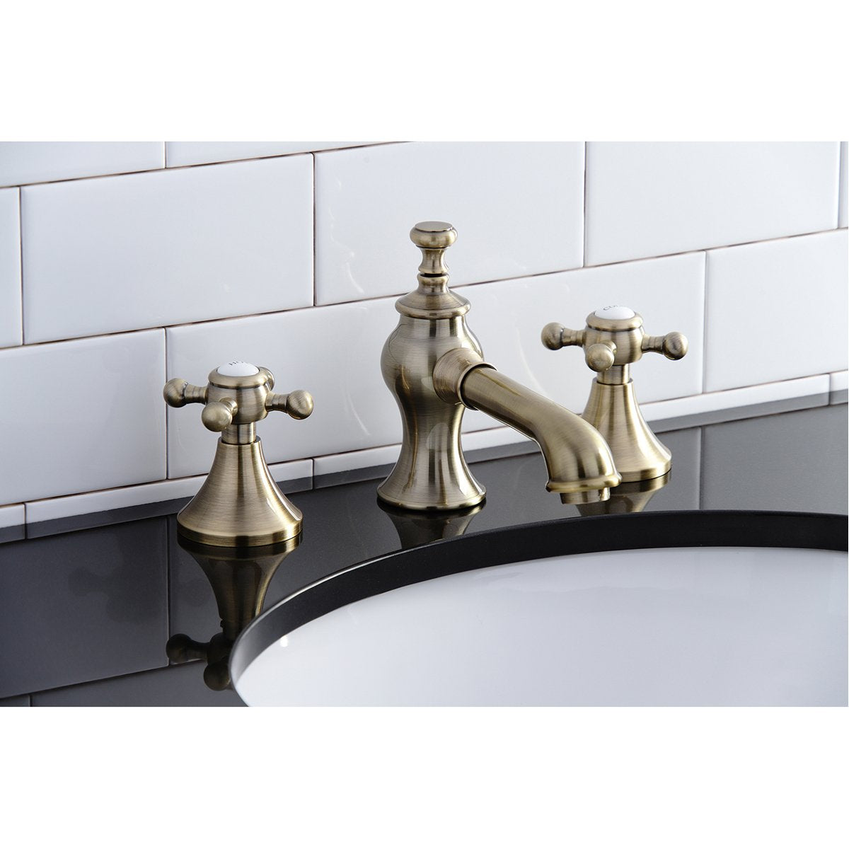 Kingston Brass English Country 8" Widespread Bathroom Faucet