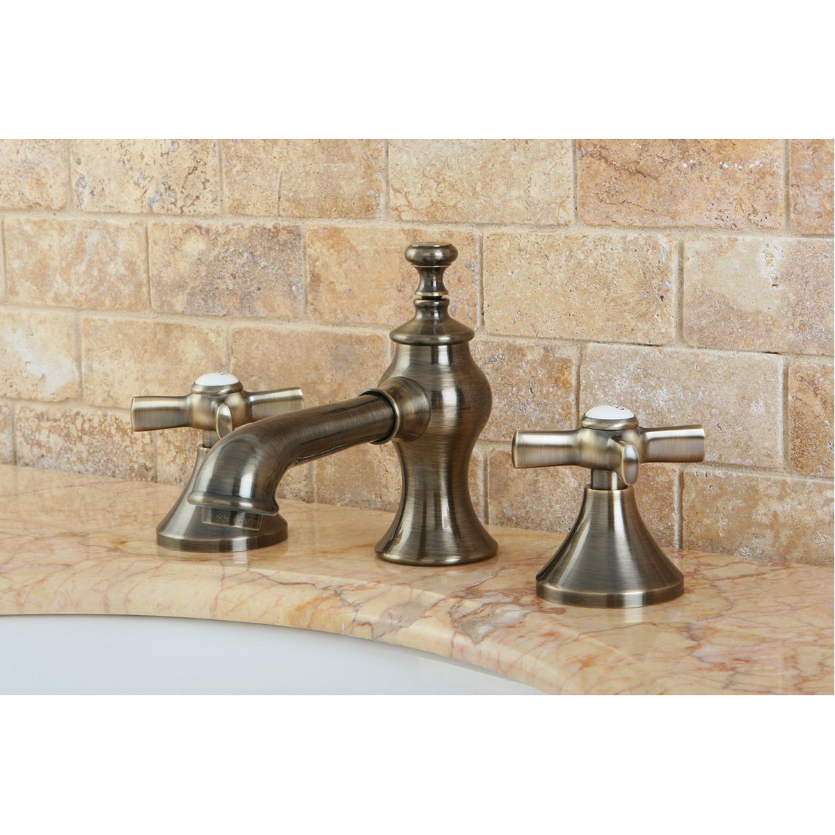 Kingston Brass Millennium 3-Hole 8" Widespread Bathroom Faucet