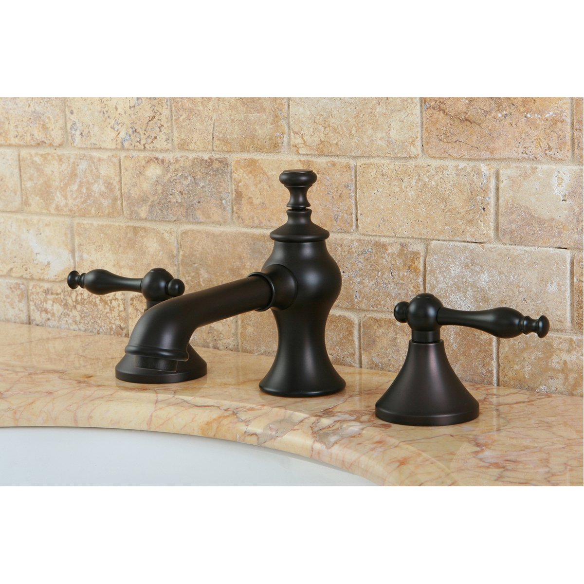 Kingston Brass Naples 8-Inch Widespread Bathroom Faucet