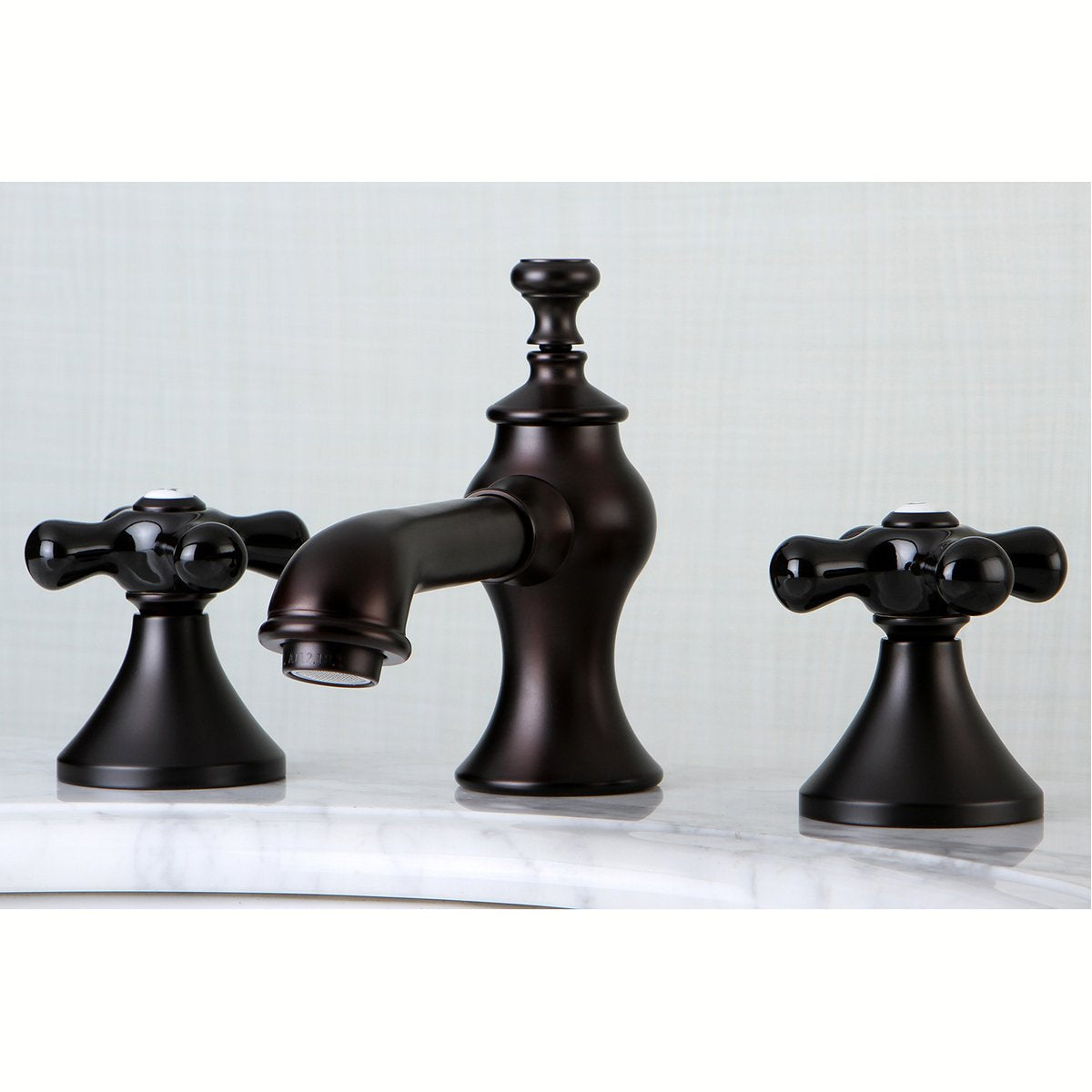 Kingston Brass Duchess Deck Mount 8-Inch Widespread Bathroom Faucet