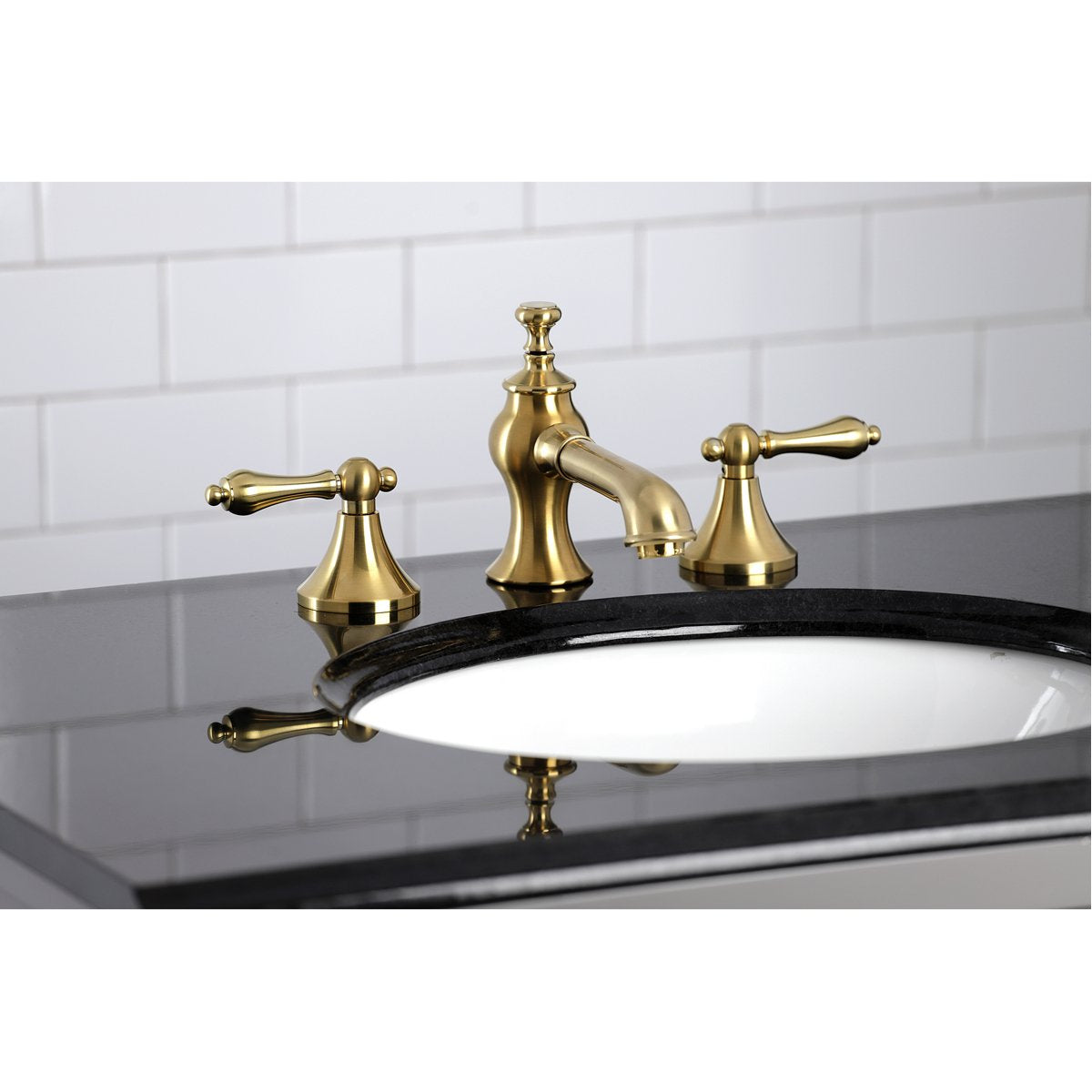 Kingston Brass Vintage 3-Hole 8-Inch Widespread Bathroom Faucet-DirectSinks