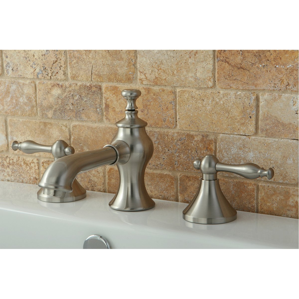 Kingston Brass Naples 8-Inch Widespread Bathroom Faucet