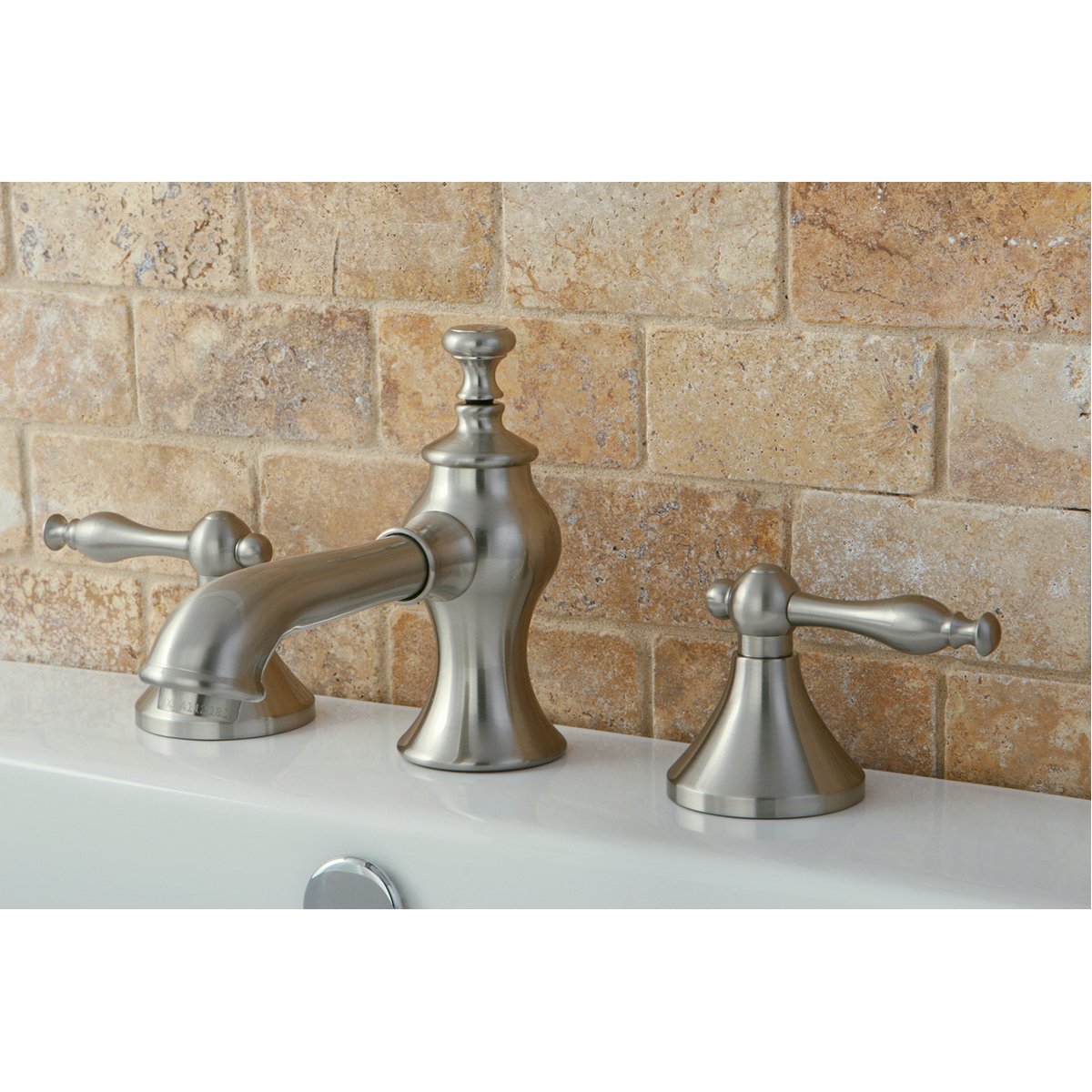 Kingston Brass Naples 8-Inch Widespread Bathroom Faucet